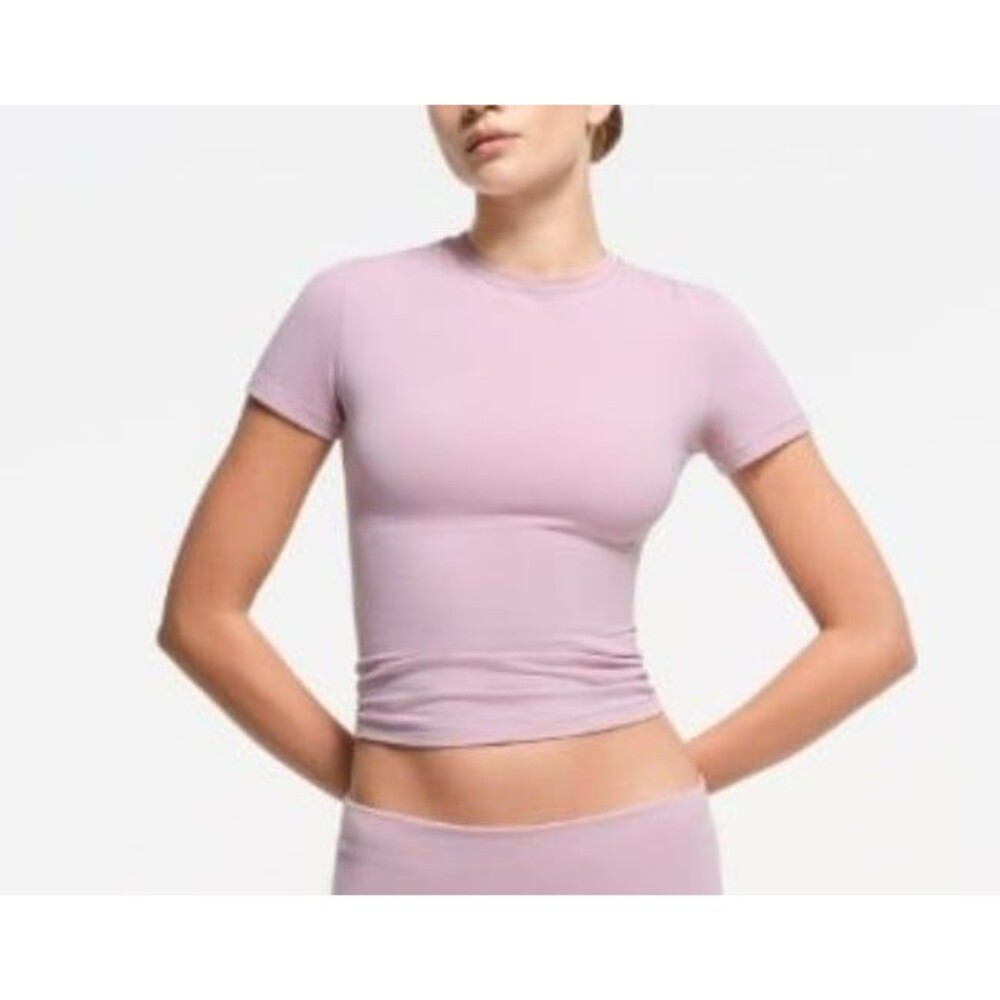 Skims Cotton Jersey T-Shirt Dusk